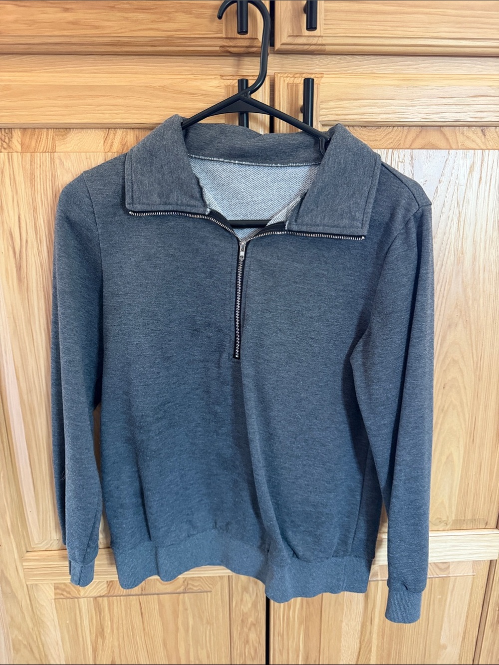 Men's Charcoal Half-Zip Sweater